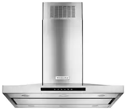 KitchenAid - 36 inches - Convertible - Island Range Hood - Stainless Steel - Front_Zoom