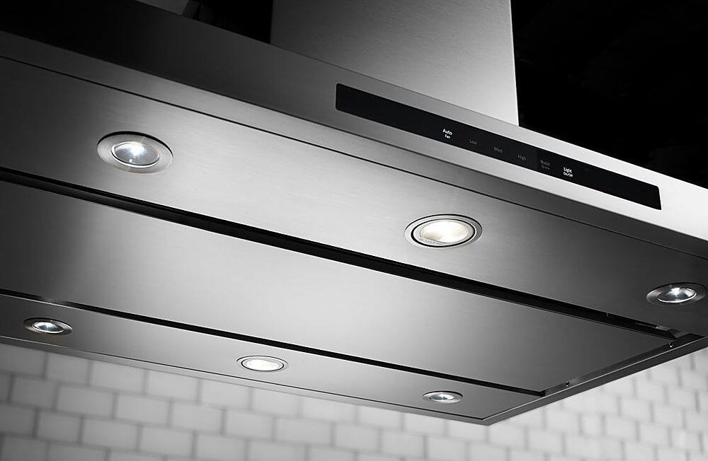 Alt View 12. KitchenAid - 36" Convertible Range Hood - Stainless steel.