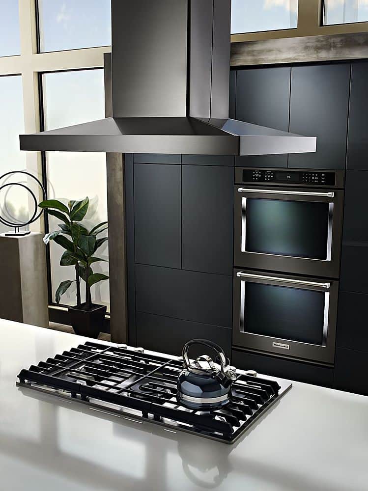 Alt View 18. KitchenAid - 36" Convertible Range Hood - Stainless steel.