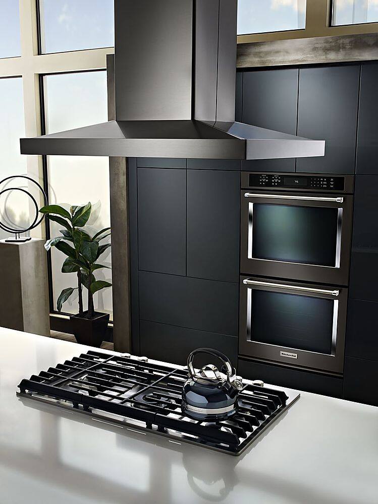 Alt View 18. KitchenAid - 36" Convertible Range Hood - Stainless steel.