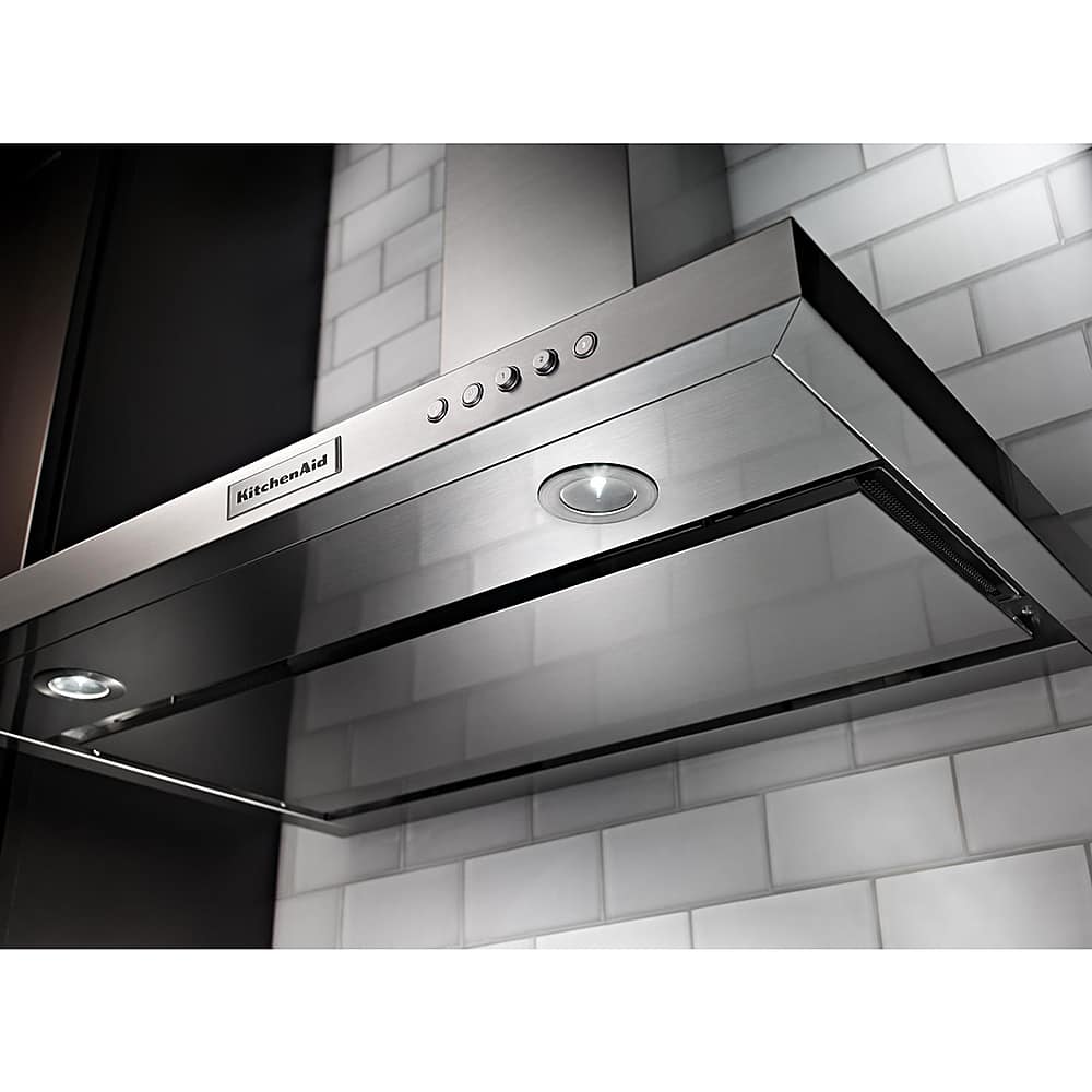 Alt View 13. KitchenAid - 30" Convertible Range Hood - Stainless steel.