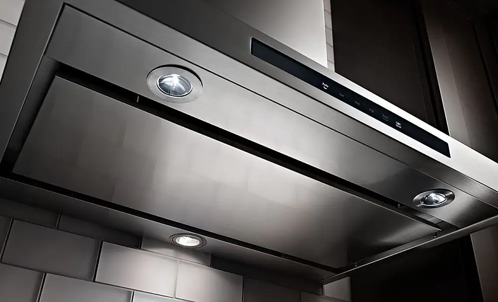 Alt View 13. KitchenAid - 36" Convertible Range Hood - Stainless steel.