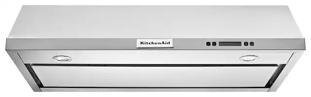 Front. KitchenAid - 30" Convertible Range Hood - Stainless steel.