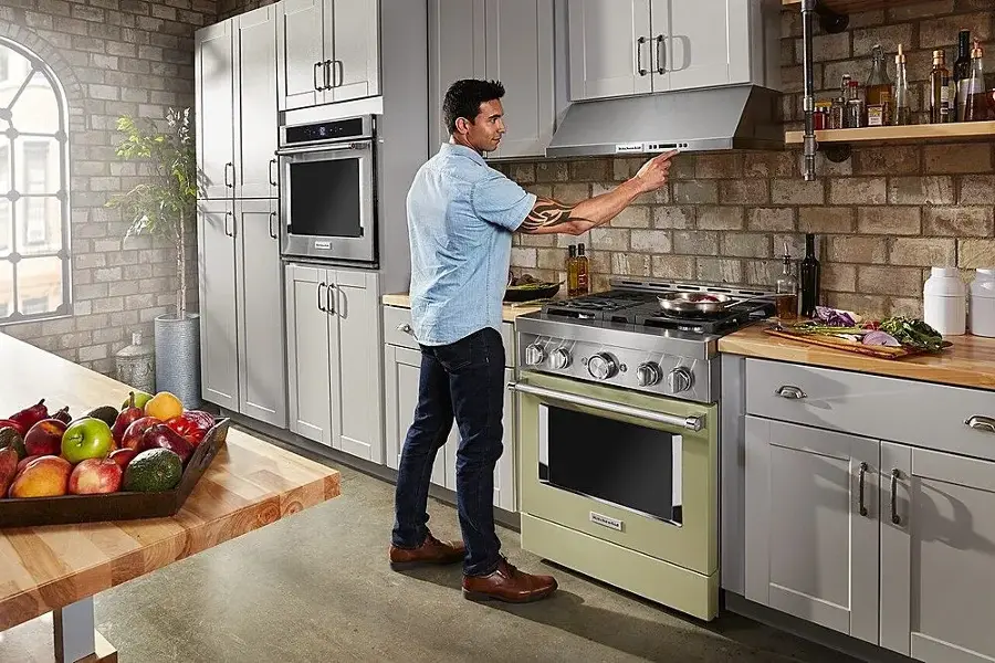 Alt View 16. KitchenAid - 30" Convertible Range Hood - Stainless steel.