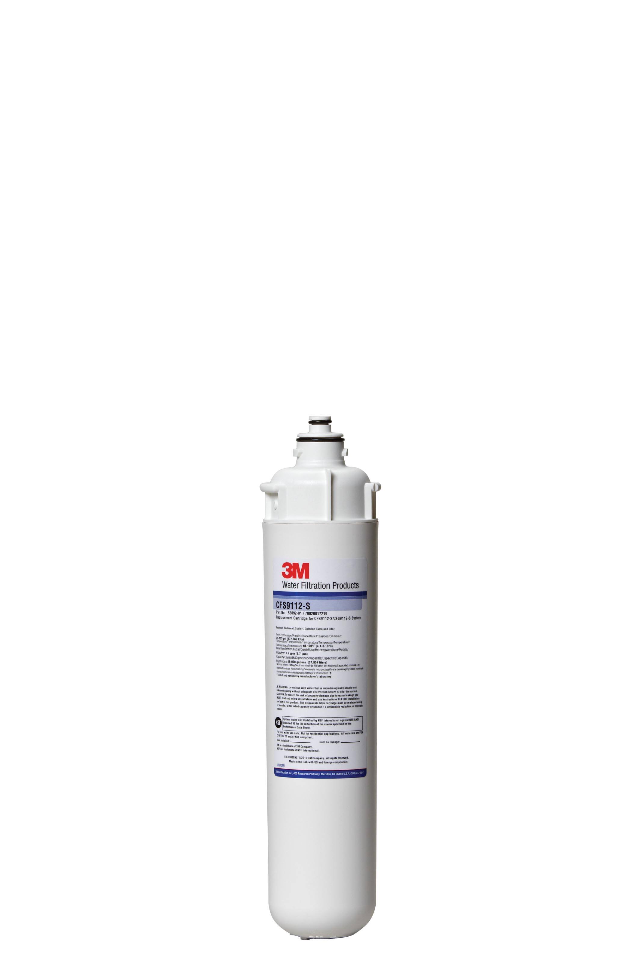 3M Water Filtration Products  
CF9112-S  
Replacement Cartridge for CF9112-S System