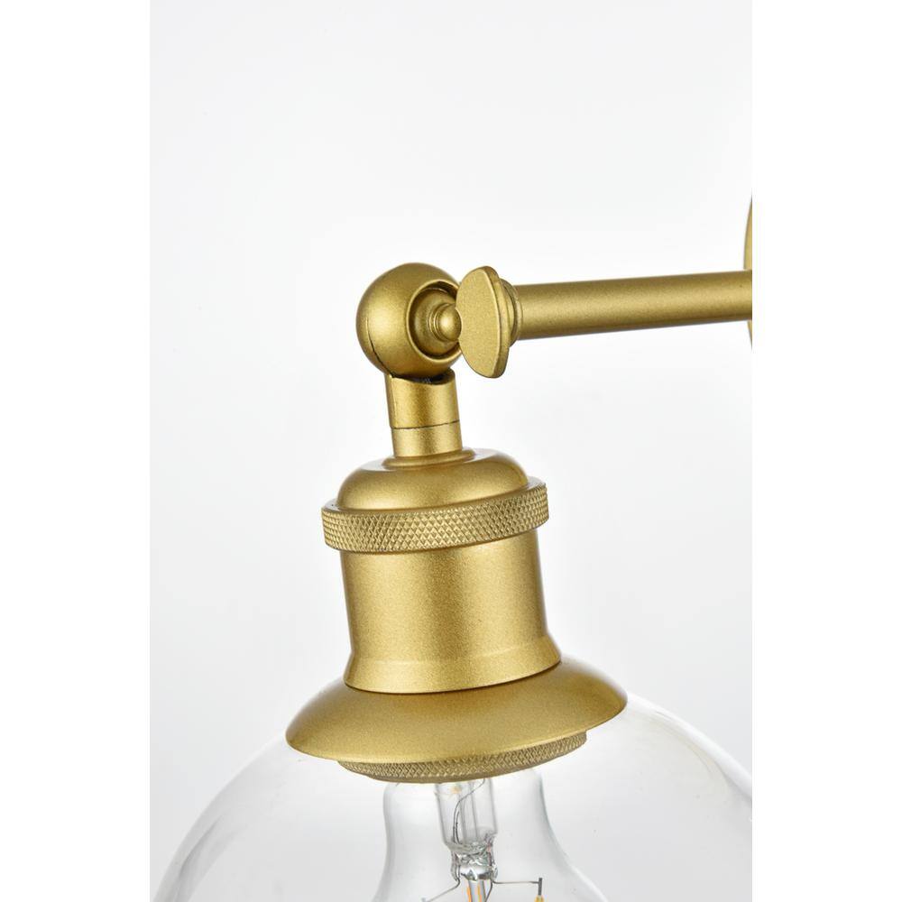 Living District - Kai 1 light Bath Sconce - Brass And Clear price history on PriceWatchPro