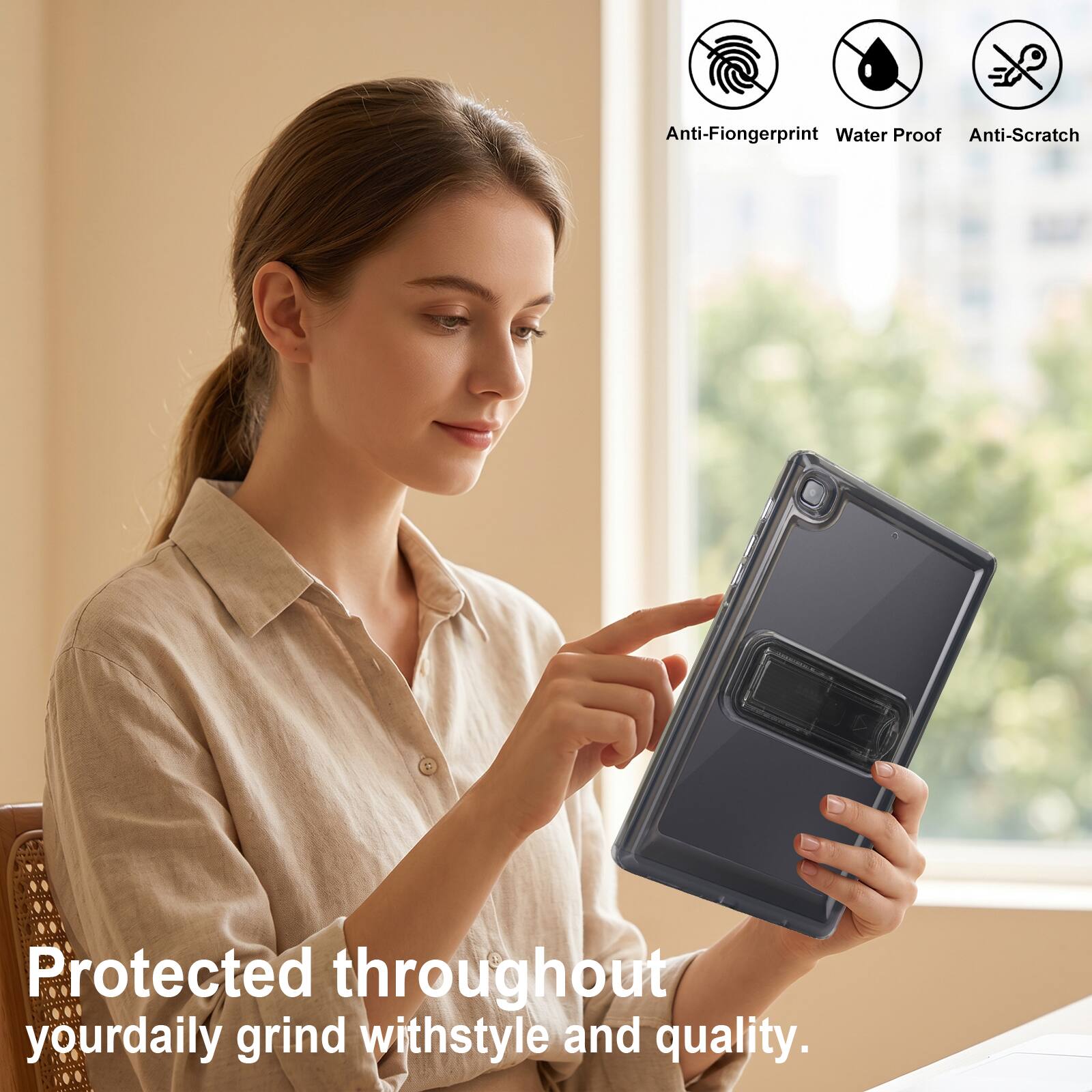 Anti-Fingerprint Water Proof Anti-Scratch Protected throughout your daily grind with style and quality.