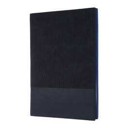 Unique Bargains - Hardcover Leather Lined Journal, 100 Pages 8.3x5.7" A5 Lined Diary Notebook for Office Home Writing - Blue