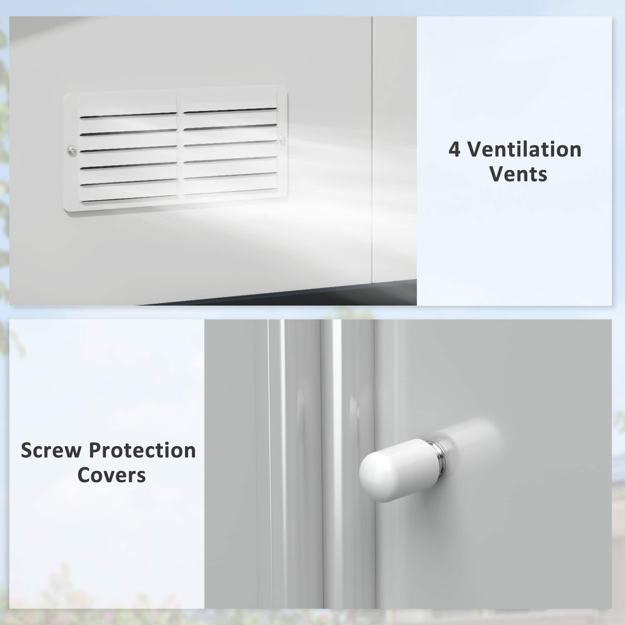 4 Ventilation Vents
Screw Protection Covers