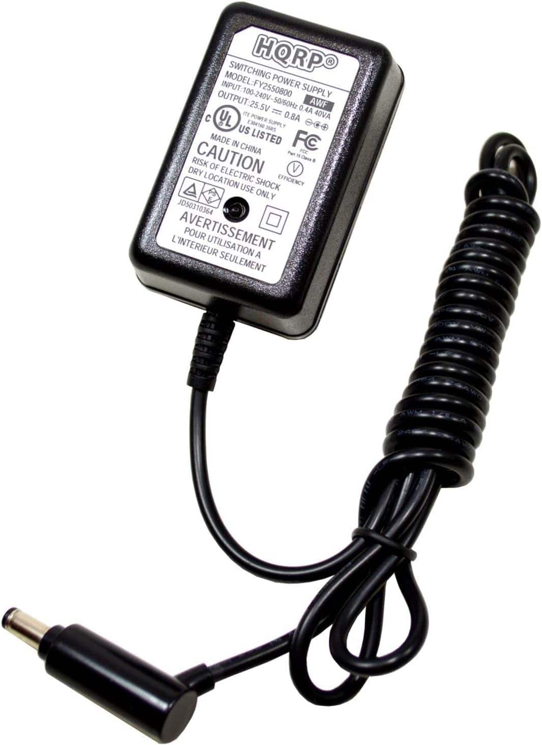 HQRP - AC Adapter for Dyson 64506-07 DC58 DC59 DC61 DC62 V6 SV03 DC-58 DC-59 DC-61 DC-62 V-6 205720-02 V7 V8 SV04 Vac