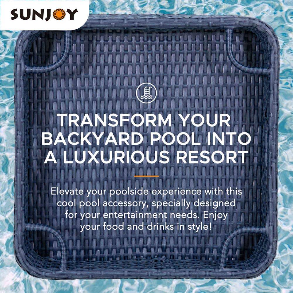 SUNJOY

TRANSFORM YOUR BACKYARD POOL INTO A LUXURIOUS RESORT

Elevate your poolside experience with this cool pool accessory, specially designed for your entertainment needs. Enjoy your food and drinks in style!
