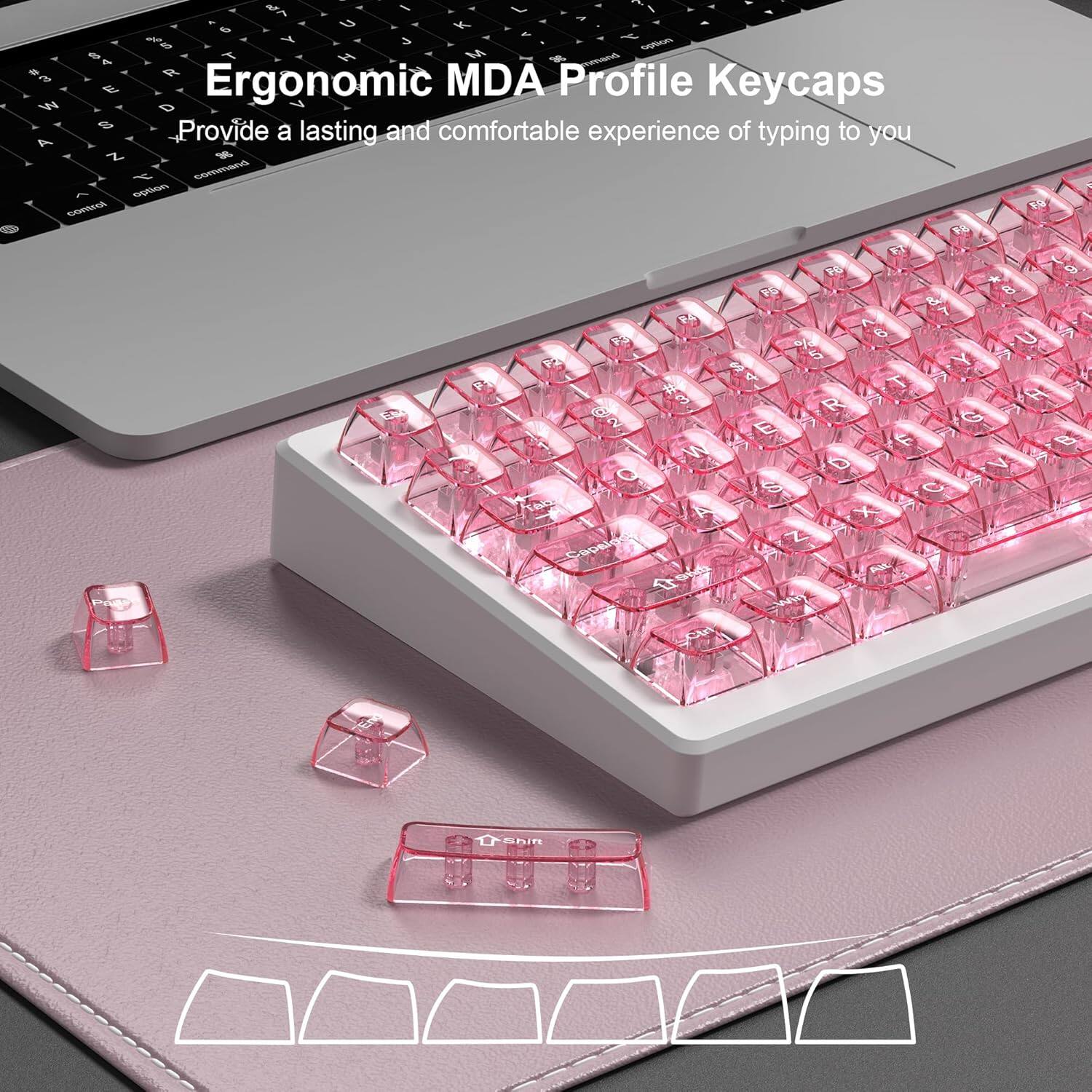 Ergonomic MDA Profile Keycaps

Provide a lasting and comfortable experience of typing to you