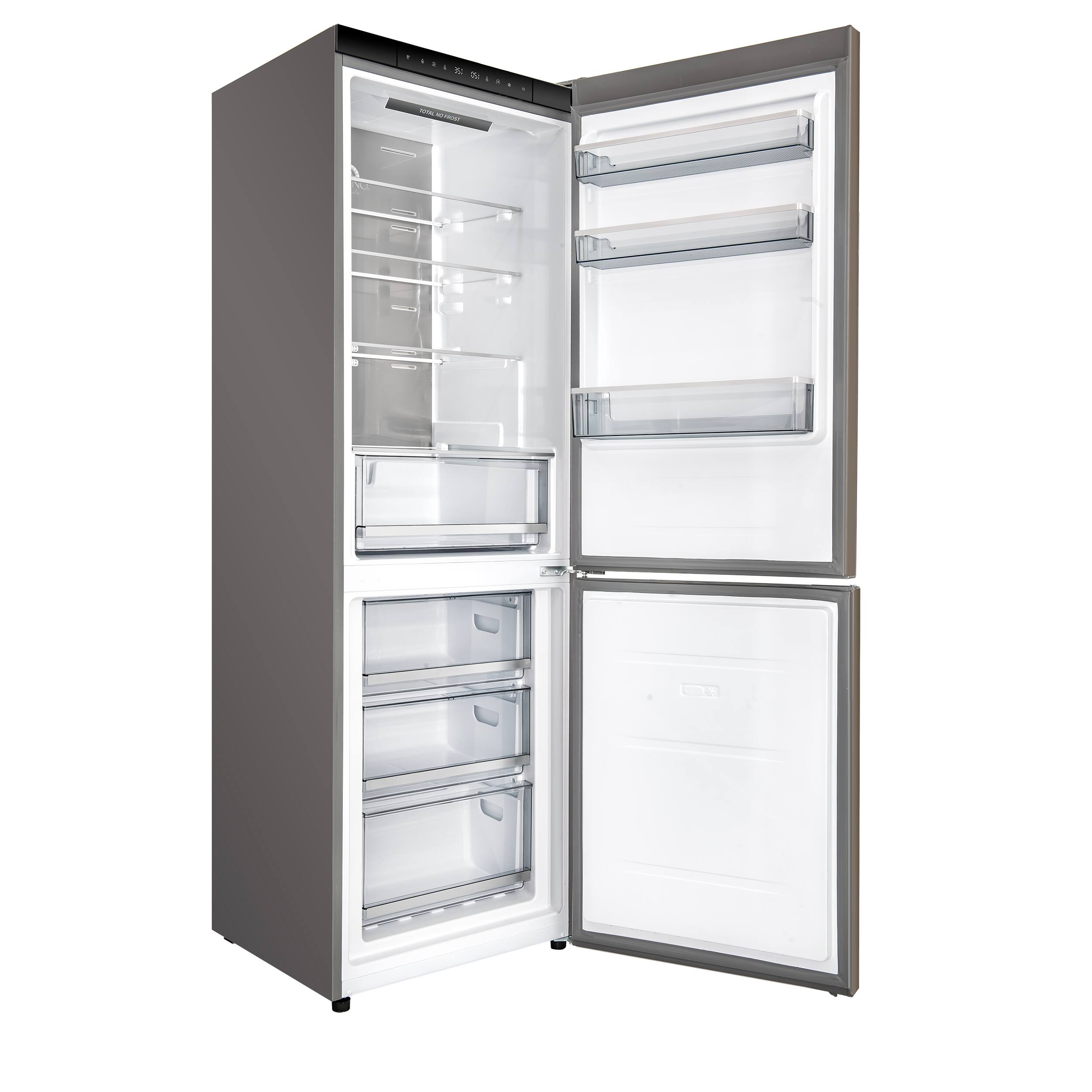 Alt View 2. Forno Appliances - Custodia 10.3 Cu. Ft. 24" Counter-Depth Bottom Freezer Refrigerator with Right-Hinge Door and Total No Frost - SS - Stainless Steel.