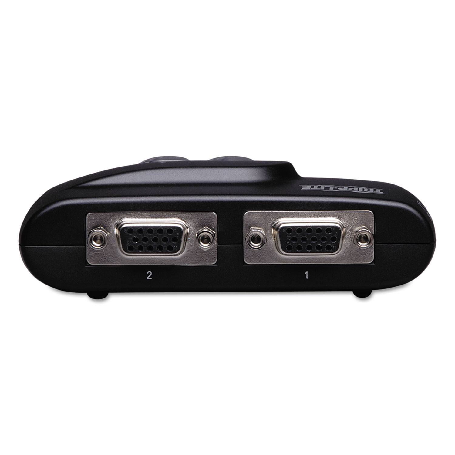 Alt View 3. Tripp Lite - B004-VUA2-K-R Compact USB KVM Switch with Audio and Cable - Black.