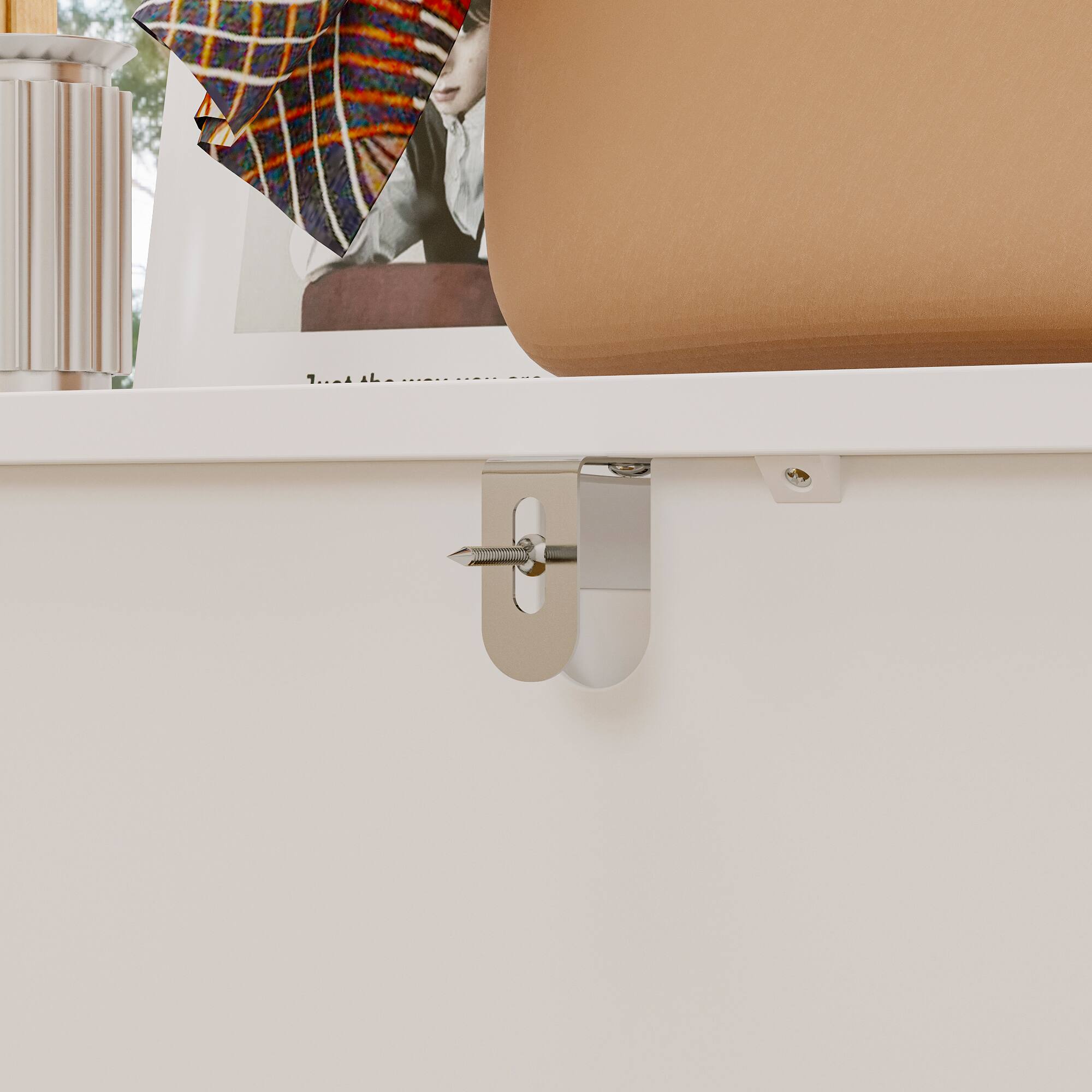 Alt View 4. FUFU & GAGA - FUFU&GAGA Vanity Storage Cabinet Glam Organizer with LED Lights Dresser - White.