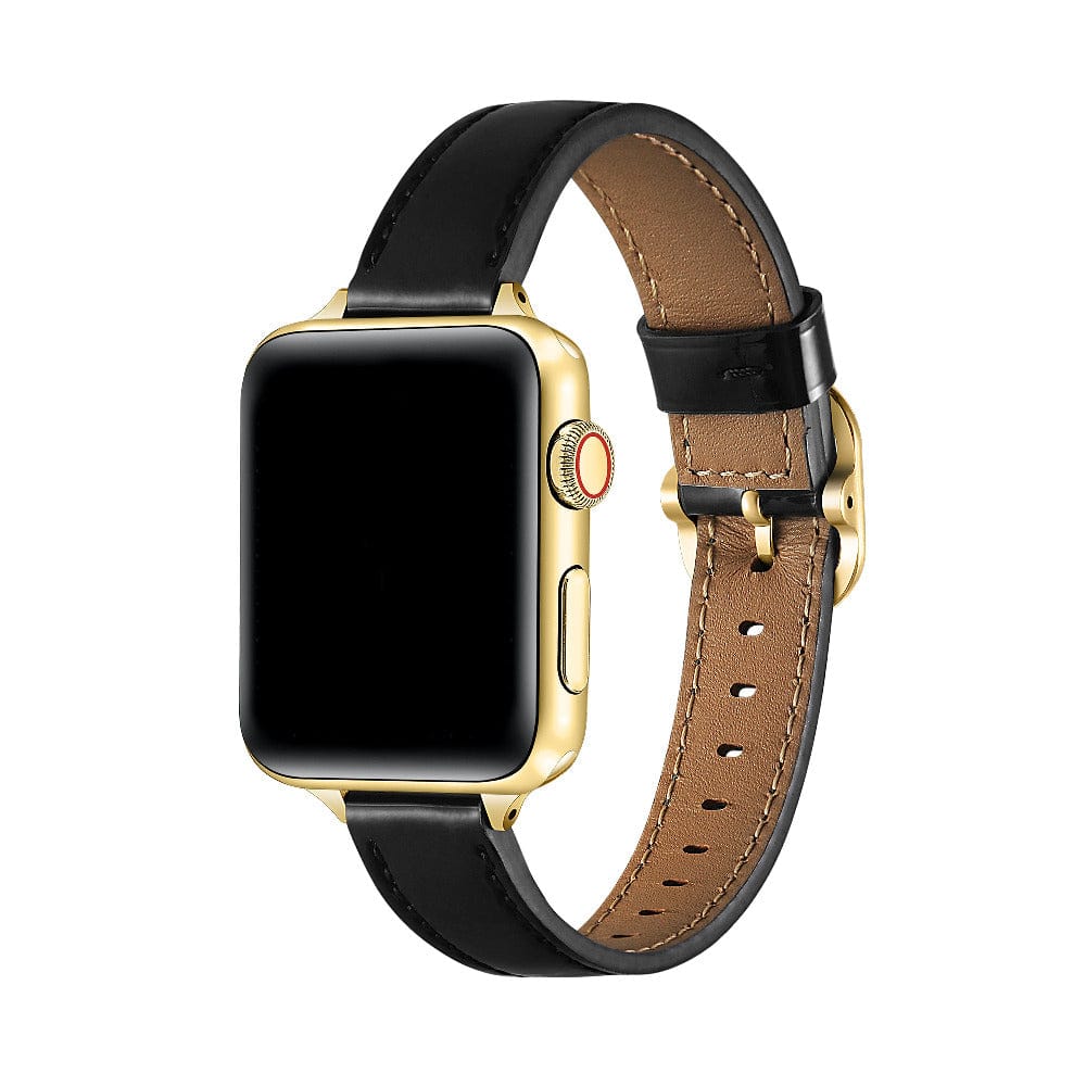 Posh Tech - Carmen Patent Leather Band for Apple Watch - Black