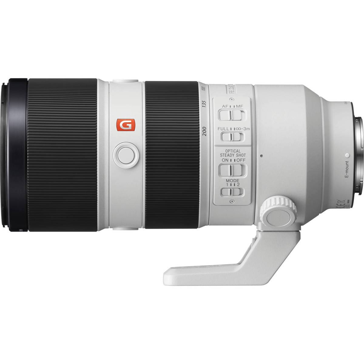 100 135  
FE287 AF | MF  
G  
200  
FULL | 100-3m OPTICAL STEADY SHOT ON | OFF MODE 1 1112  
E-mount