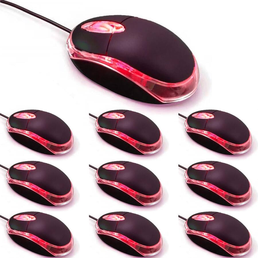 Comfort Essence Wired Mini Optical Mouse Computer With Usb For Laptop ...