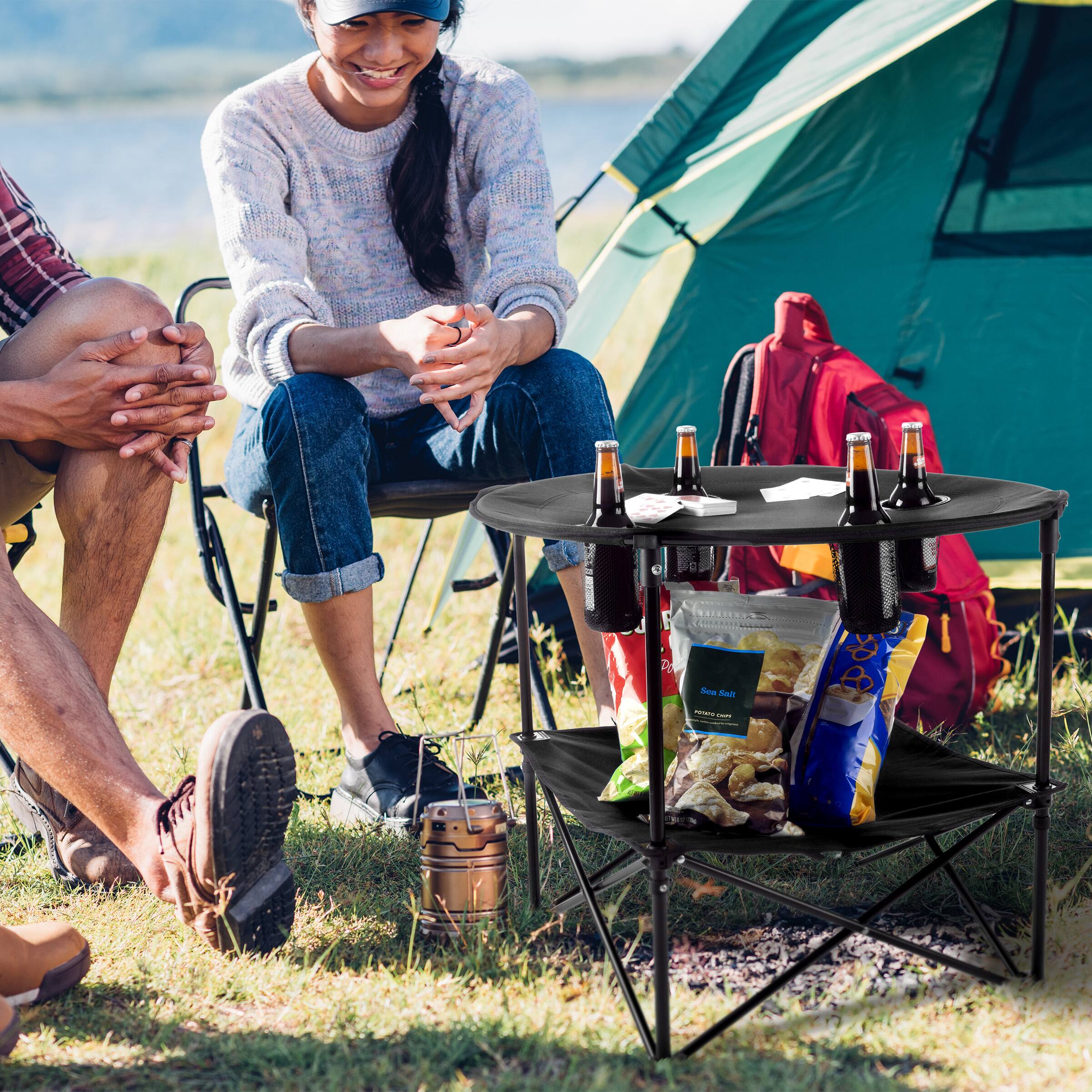Wakeman Folding Camping Table Black 75-CMP1142 - Best Buy