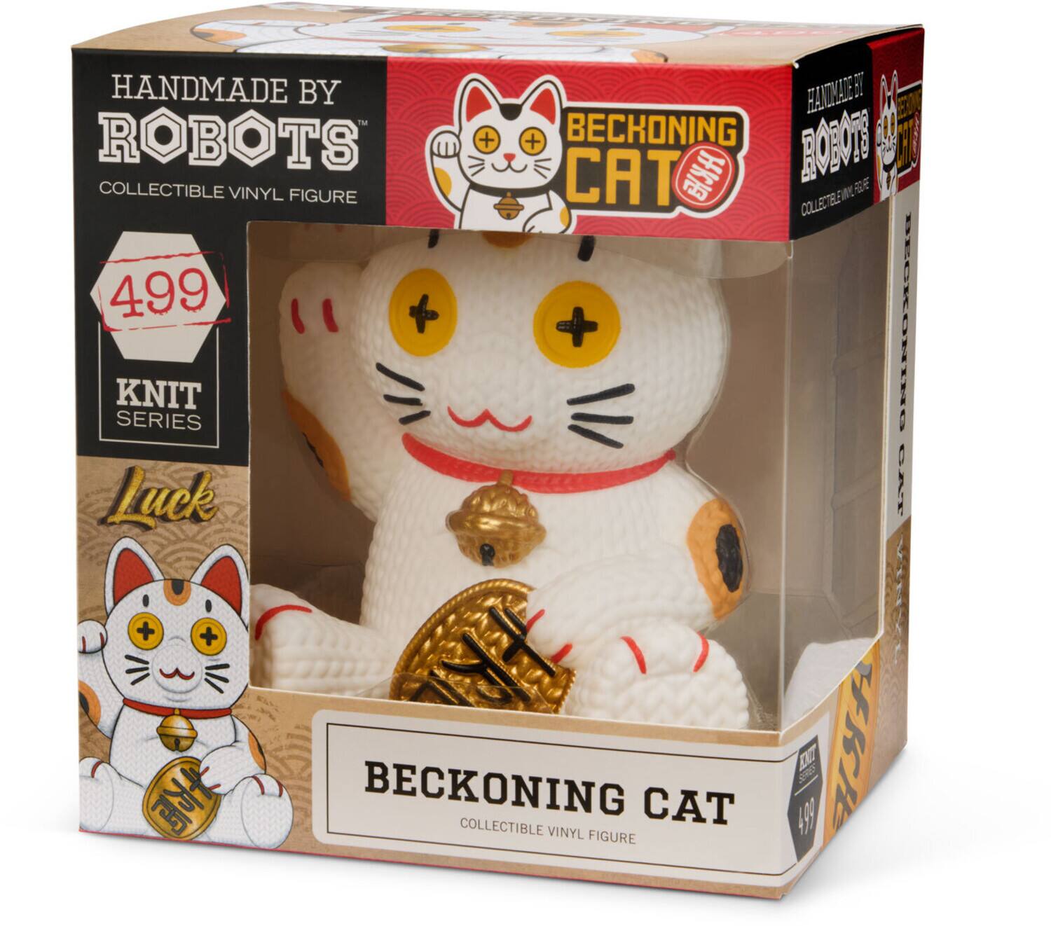 HANDMADE BY ROBOTS  
COLLECTIBLE VINYL FIGURE  
BECKONING CAT  
499  
KNIT SERIES  
BECKONING CAT