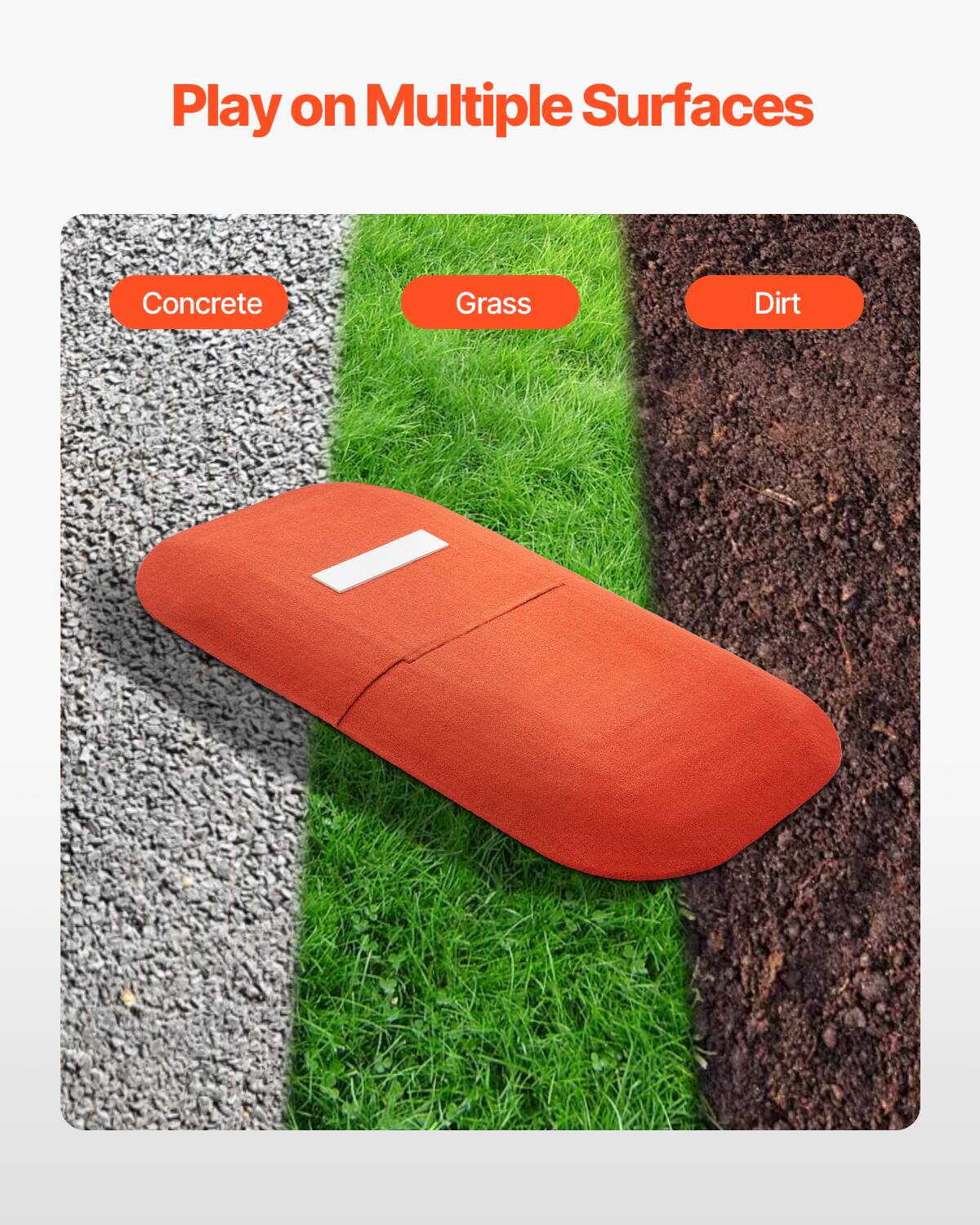 Play on Multiple Surfaces

Concrete  
Grass  
Dirt