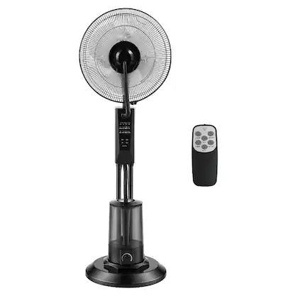 Front. Loheer - Loheer Misting Fan 3 Speeds Standing Outdoor Cooling Mister Fan with Remote Control for Patio Garage.