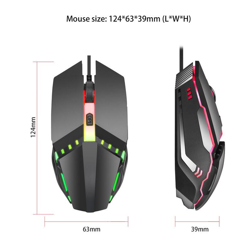 Mouse size: 124*63*39mm (L*W*H)