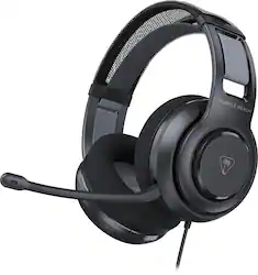 Turtle Beach - Atlas 200 Wired Multiplatform Over-Ear Gaming Headset for Xbox, PlayStation & PC - Black - Front_Zoom