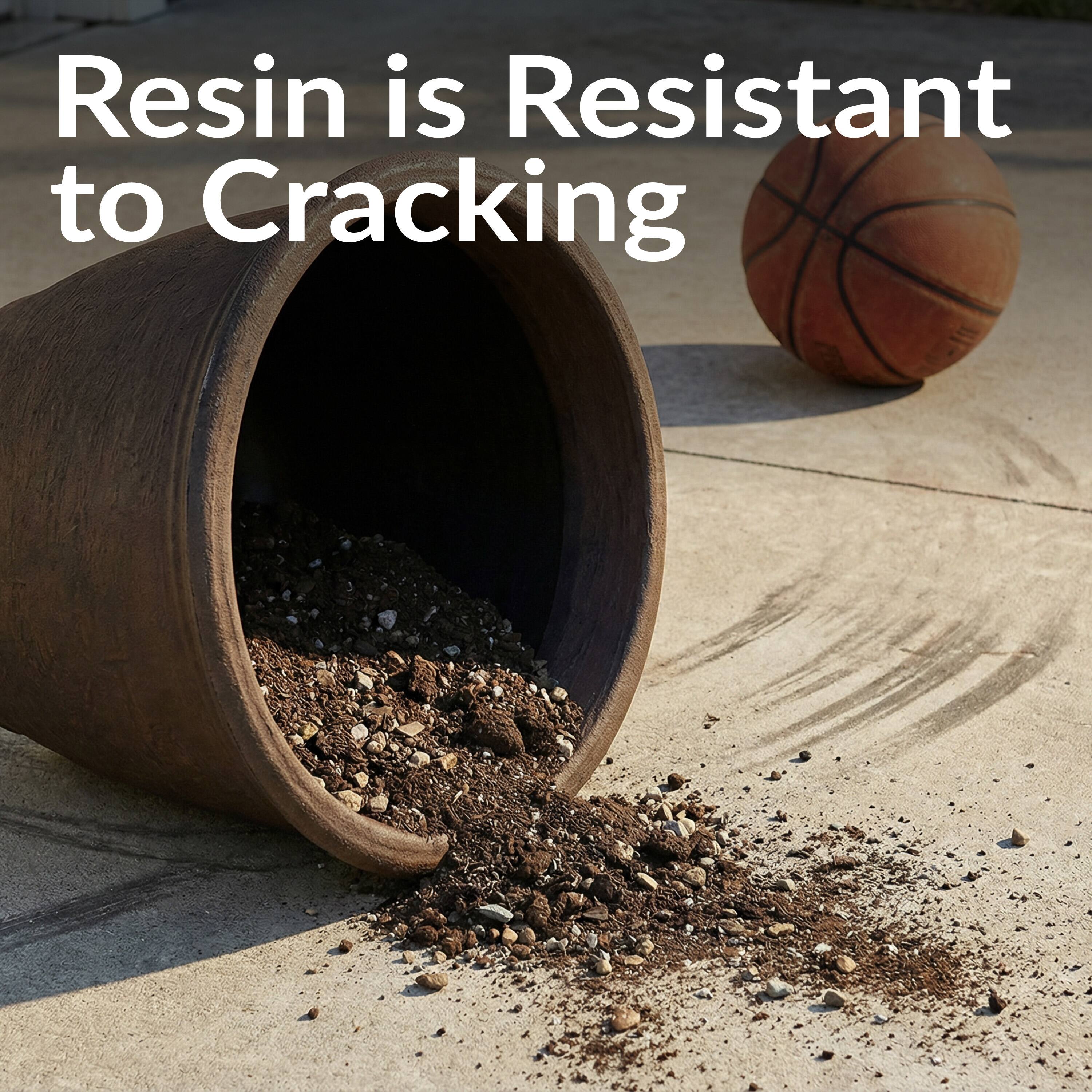 Resin is Resistant to Cracking