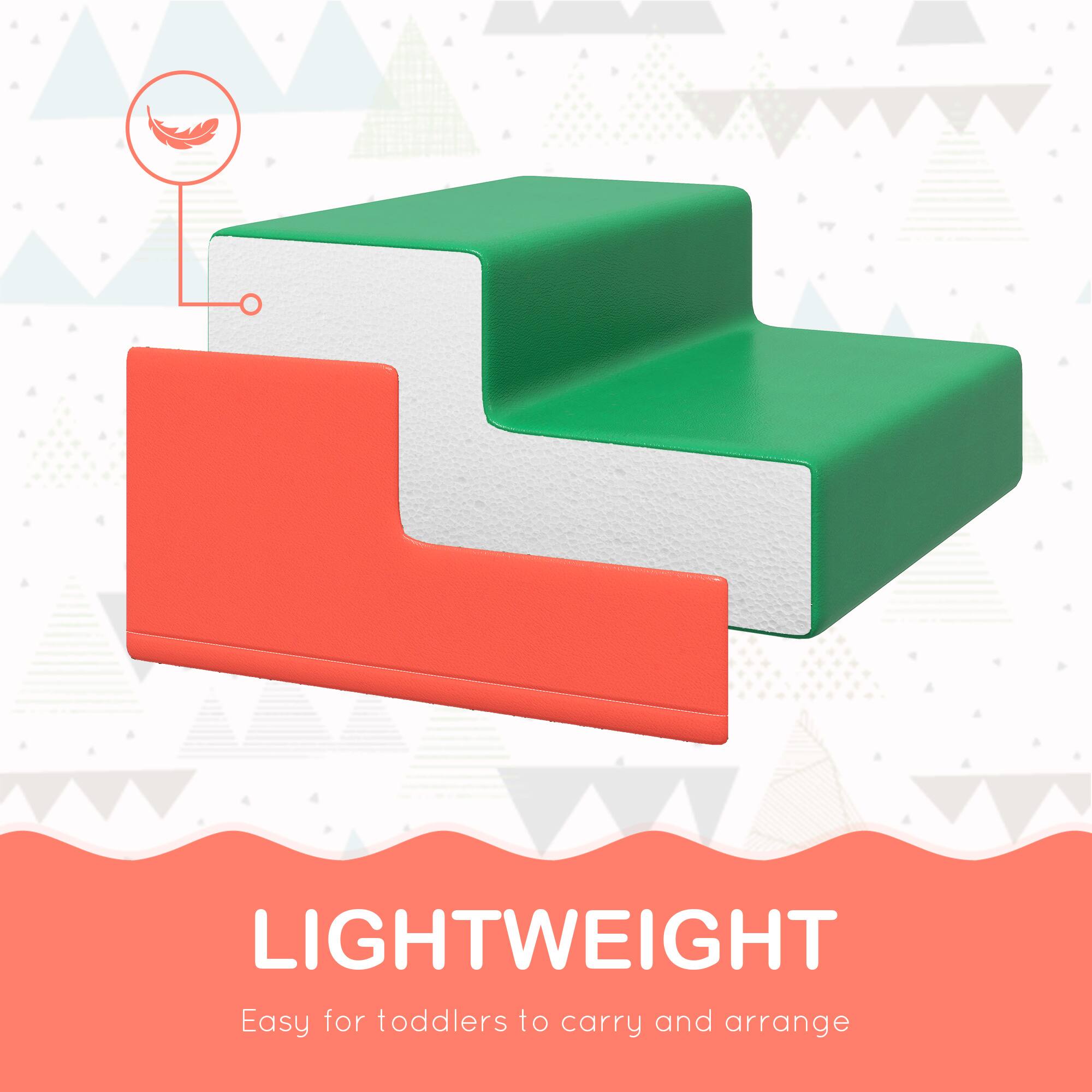 LIGHTWEIGHT  
Easy for toddlers to carry and arrange