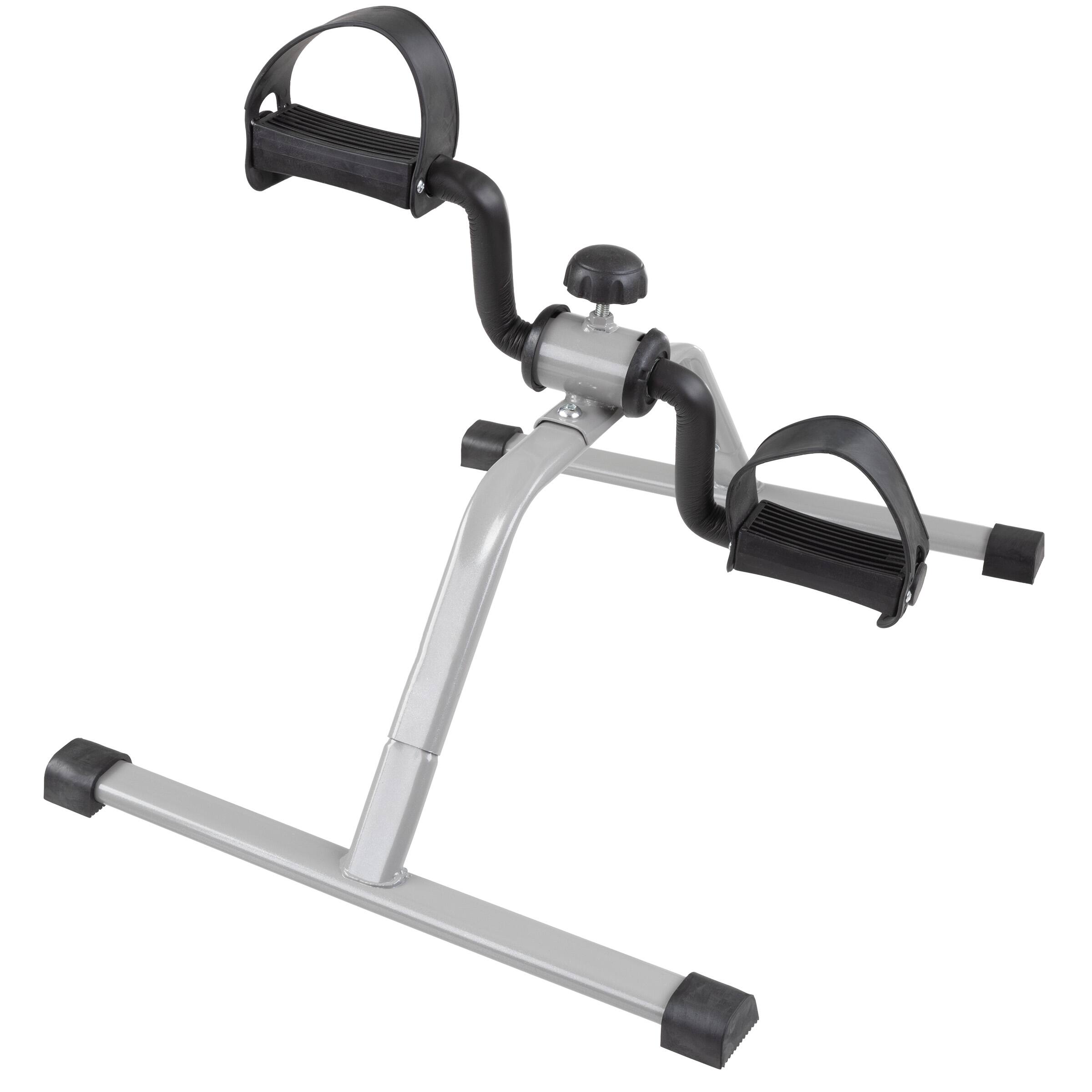 Front. Wakeman - Under Desk Stationary Bike - Pedal Machine - Black and Gray.