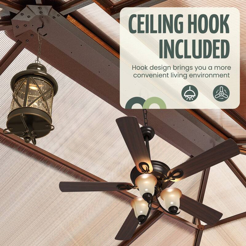 CEILING HOOK INCLUDED

Hook design brings you a more convenient living environment