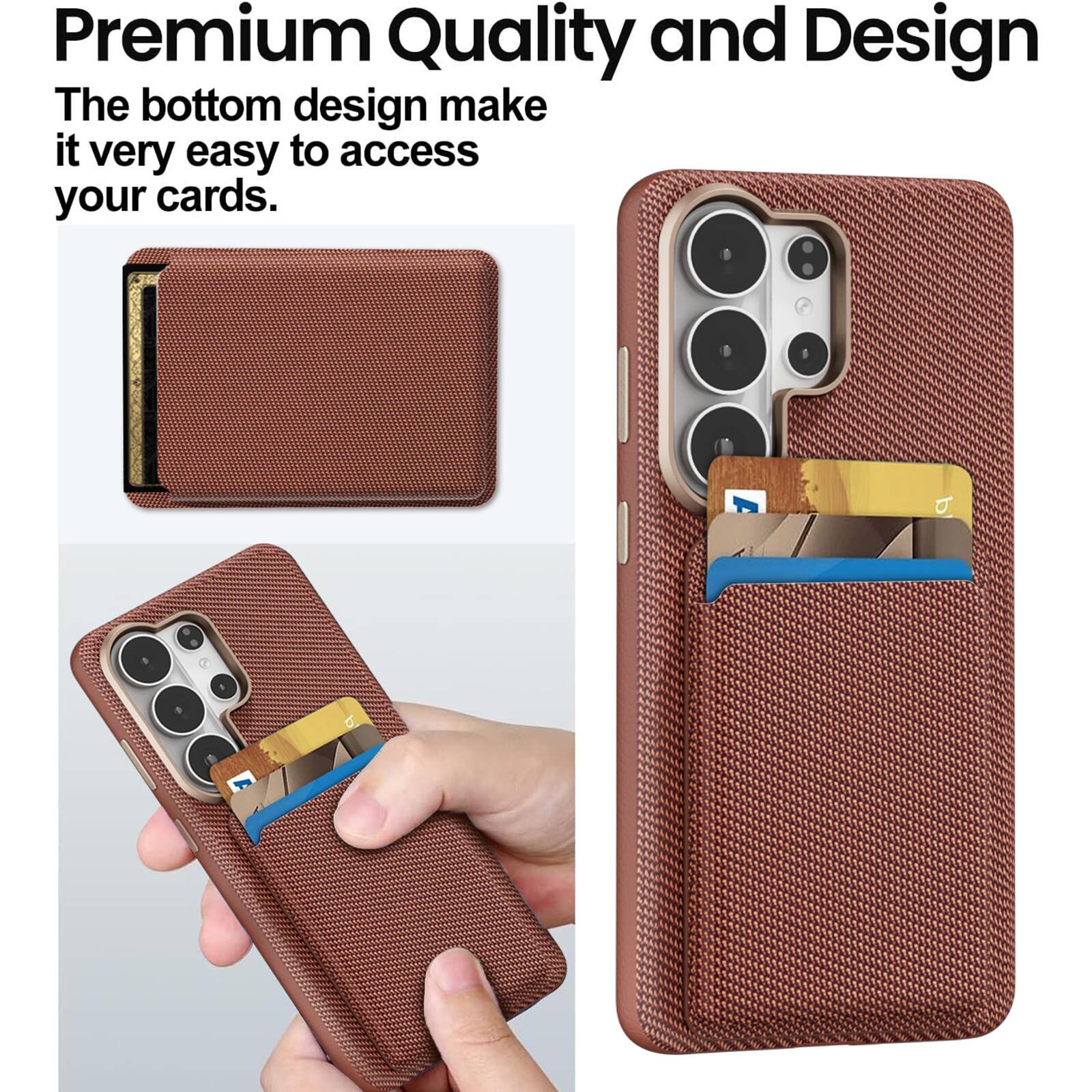 Premium Quality and Design

The bottom design makes it very easy to access your cards.