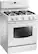 Angle. Samsung - 5.8 Cu. Ft. Self-Cleaning Freestanding Gas Range - White.