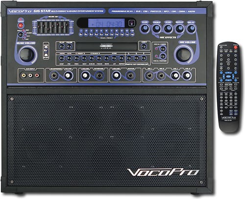 VocoPro - Gigstar Jam-Along Karaoke System - Black