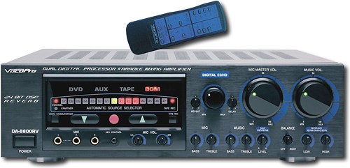 Best Buy Vocopro Karaoke Mixing Amplifier Black Da 9800rv