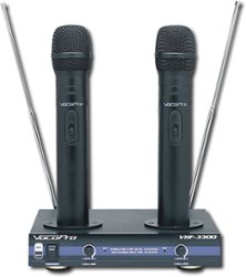 VocoPro - 2-Channel VHF Rechargeable Wireless Microphone System - Front_Zoom