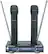 Front. VocoPro - 2-Channel VHF Rechargeable Wireless Microphone System - Black.