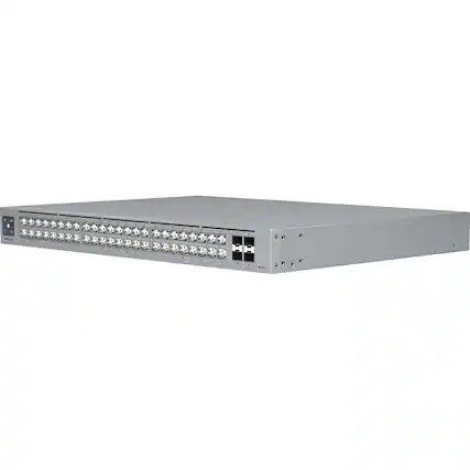 Front. Ubiquiti - Pro Max 48-Port 2.5G/1G Managed Network Switch USW-Pro-Max-48 - Gray.