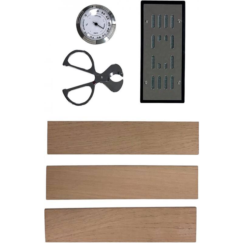 Alt View 2. Prestige - Winston Cigar Humidor - Ebony Wood Finish.