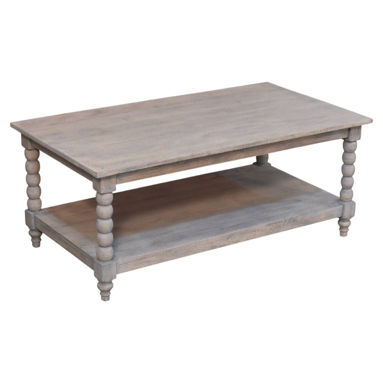 Alt View 5. Artisan Furniture - Artisan Furniture Solid WoodEllsworth Spindle Coffee Table in Acid Wash - Brown.