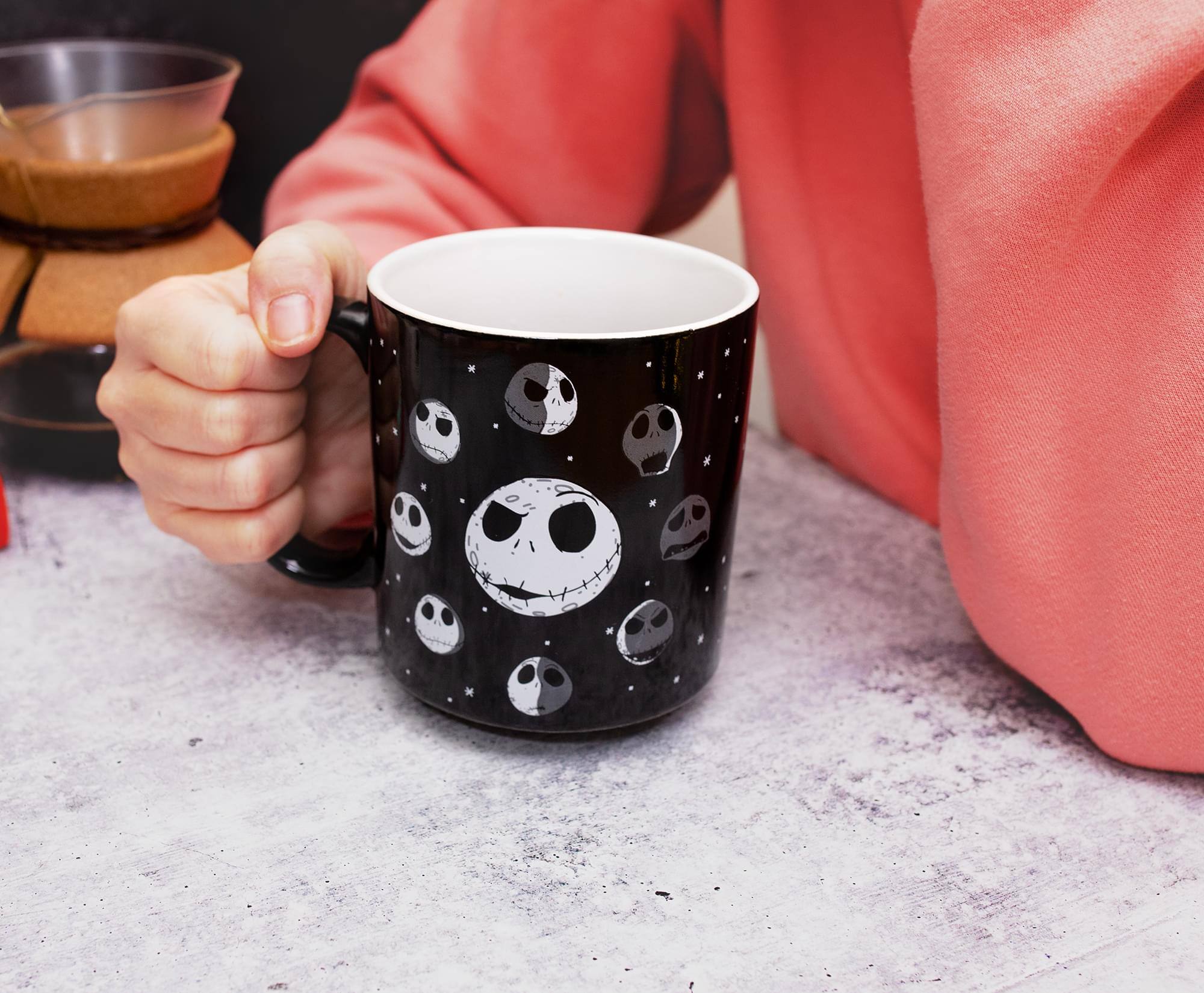Alt View 3. Disney - Disney The Nightmare Before Christmas Jack Moon Phases Ceramic Mug | 20 Ounces - Black.