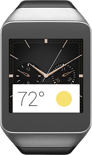 Alt View 1. Samsung - Geek Squad Certified Refurbished Gear Live Smartwatch Metal - Black Plastic.
