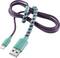 Modal - 4' Twist Lightning Charge-and-Sync Cable - Purple/Mint-Front_Standard