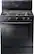 Front. Samsung - 5.8 Cu. Ft. Self-Cleaning Freestanding Gas Range - Black.