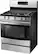Left. Samsung - 5.8 Cu. Ft. Self-Cleaning Freestanding Gas Range - Stainless steel.