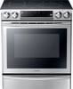 Samsung - 5.8 Cu. Ft. Slide-In Electric Range with Flex Duo™ Oven - Stainless Steel-Front_Standard