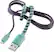 Front Zoom. Modal - 4' Twist Micro USB Charge-and-Sync Cable - Purple/Mint.