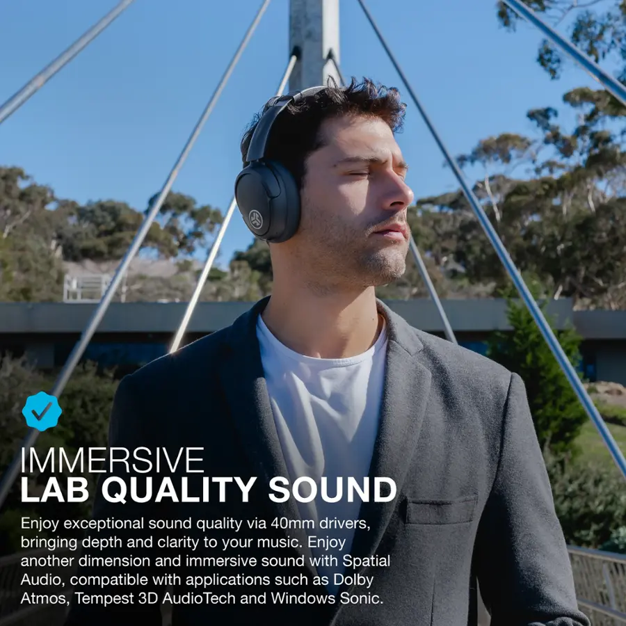 IMMERSIVE LAB QUALITY SOUND Enjoy exceptional sound quality via 40mm drivers, bringing depth and clarity to your music. Enjoy another dimension and immersive sound with Spatial Audio, compatible with applications such as Dolby Atmos, Tempest 3D AudioTech, and Windows Sonic.