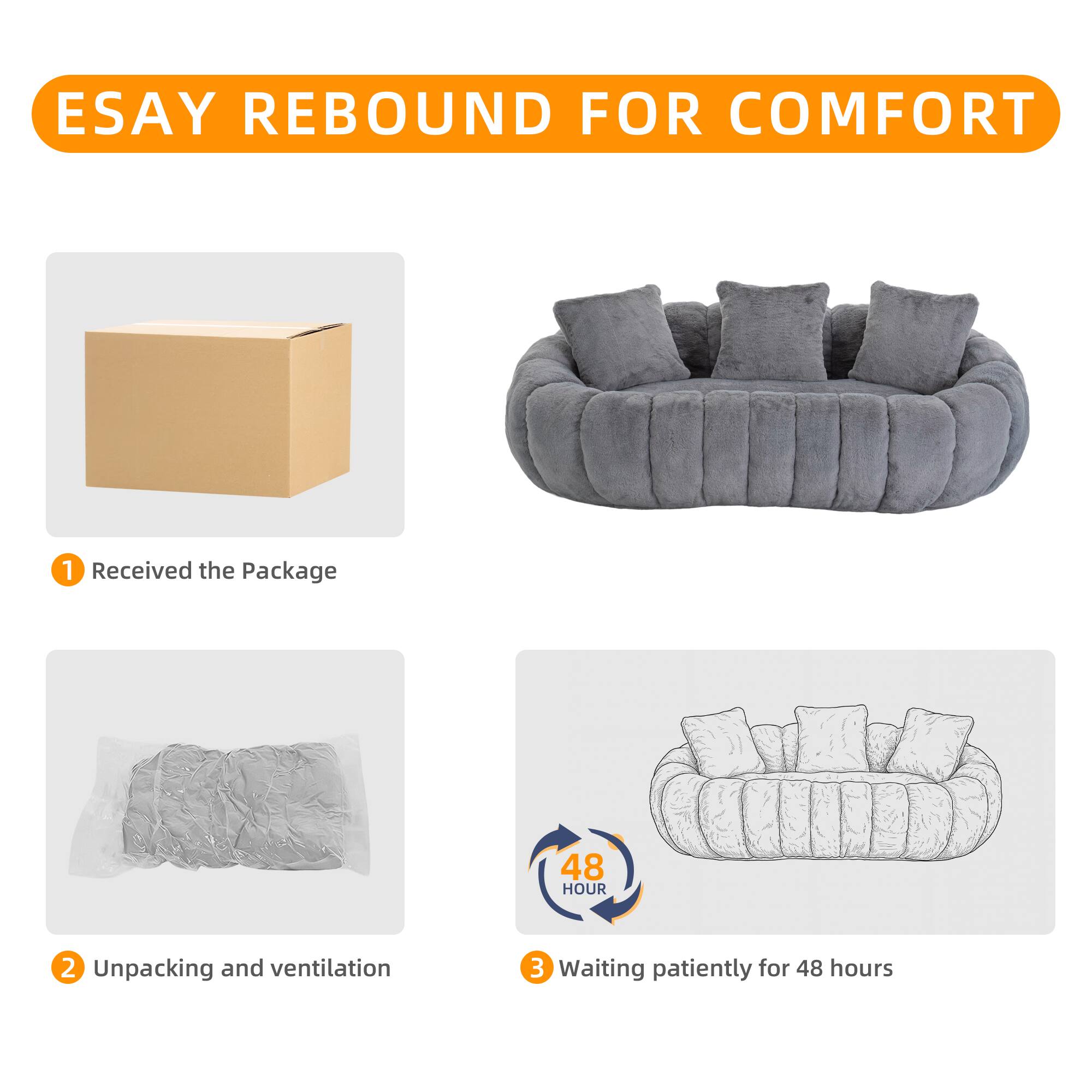 ESAY REBOUND FOR COMFORT

1. Received the Package
2. Unpacking and ventilation
3. Waiting patiently for 48 hours